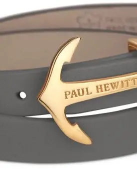 PAUL HEWITT Wrap North Bound IP Gold Grå Armband M