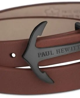 PAUL HEWITT Wrap North Bound IP Svart Brun Armband S