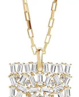 SIF JACOBS Berlock Antella Grande - 18K Gold Plated With White Zirconia