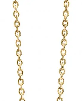 SIF JACOBS Necklace Novoli Uno - 18K Gold Plated With White Zirconia