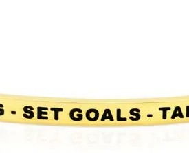 TITUS HOPE Dream Big - Set Goals - Take Action - Guld Armband