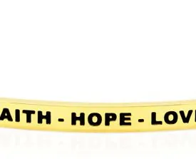TITUS HOPE Faith - Hope - Love - Guld Armband
