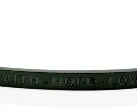 TITUS HOPE Faith - Hope - Love - Svart Armband