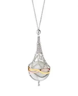 ENGELSRUFER Paradise halsband med Hängmsycke i Silver Trefärgad